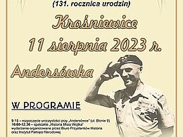 Uroczystość upamiętniająca gen. Władysława Andersa 