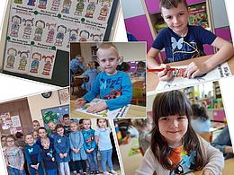 Dzieci podczas zabaw tematycznych 