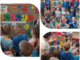 Dzieci podczas zabaw tematycznych 